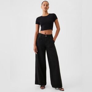 NWT! GAP Black Mid Rise UltraSoft Baggy Jeans - Multiple Sizes🩷